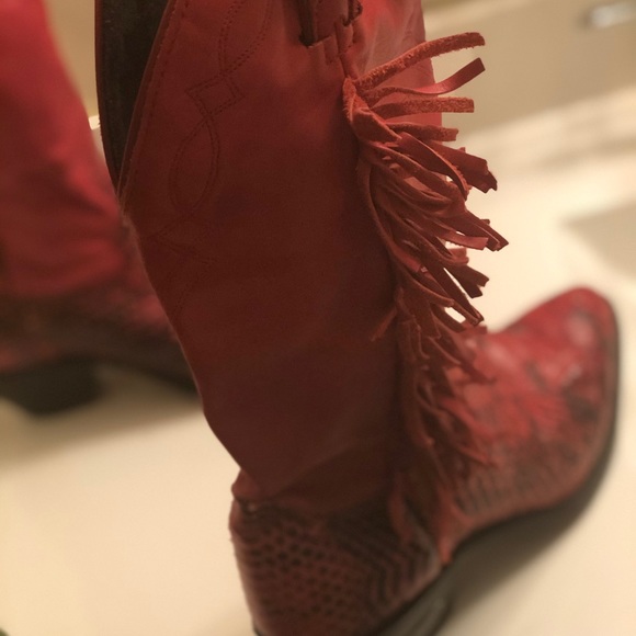 Ruby Cowboy Boots🌶 - Picture 5 of 7